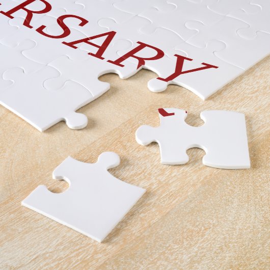 Glückliches 1. Jahrestag Puzzle (Seite)