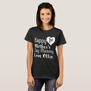 glückliches 1. Muttertagesmama-Liebe ollie T-Shirt