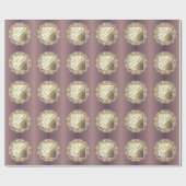 "Glückliches 21. Jubiläum" Messing Geschenkpapier (Flach)