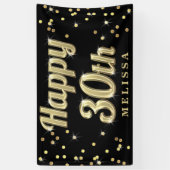 Glückliches 30. GoldBling Banner (Vertikal)