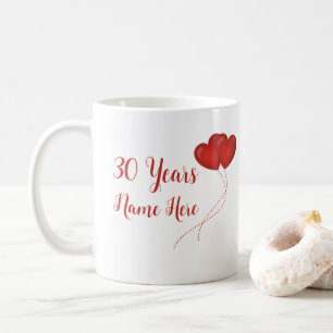 Glückliches 30-jähriges Hochzeitstipendium Kaffeetasse