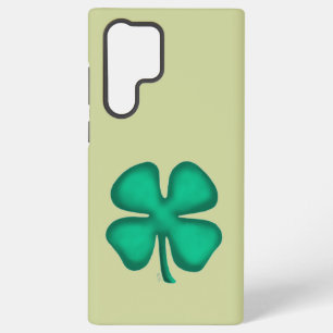 Glückliches 4-Blatt-Irland-Klee-grün-S22-Ult-Handy Samsung Galaxy Hülle
