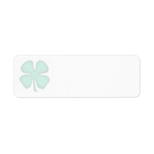 Glückliches 4-Blatt-Irland-Kleeblatt-Rücksendeetik