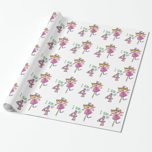 Glückliches 4. Geburtstagsmädchen (rosa Geschenkpapier (Ungerollt)