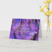 Glückliches 4. Hochzeitstag Karte (Gelbe Blume)