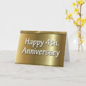 Glückliches 4. Hochzeitstag-Seide Karte (Gelbe Blume)