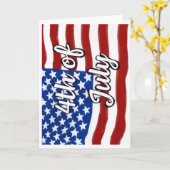 Glückliches 4. Juli Grußkarte Karte (Gelbe Blume)