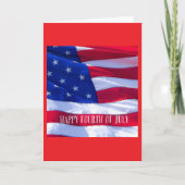 Glückliches 4. Juli Grußkarte Karte (Vorderseite)