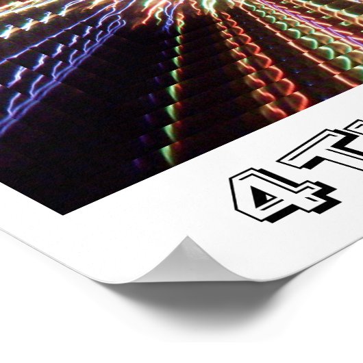 GLÜCKLICHES 4. JULI-Poster Poster (Ecke)