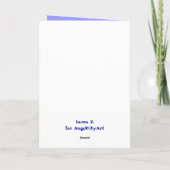 Glückliches 4. Vintager Kunst Julis Karte (Rückseite)