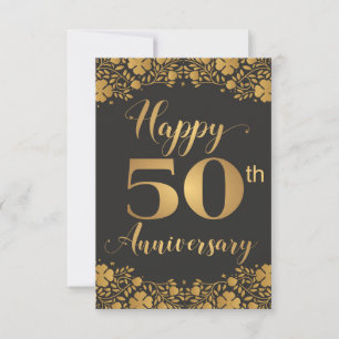 Glückliches 50. Hochzeitsjubiläum Goldene Hochzeit