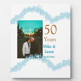 Glückliches 50. Hochzeitstag Fügen Sie Namen des P Fotoplatte