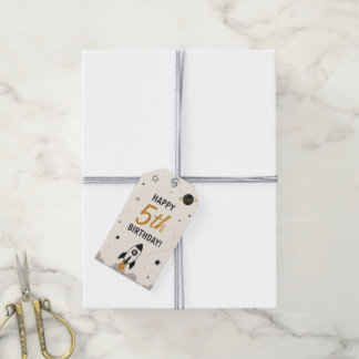 Glückliches 5. Geburtstags-Geschenk-Anhänger Geschenkanhänger