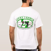 Glückliches 7 Ranch-Logo-Shirt T-Shirt (Rückseite)