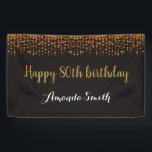 Glückliches 80. Geburtstagsbanner. Schwarzer und G Banner<br><div class="desc">Happy 80. Geburtstag Banner für Frauen oder Mann. Black and Gold Glitzer Geburtstagsparty Banner. Gold Glitzer Confetti. Schwarze und weiße Streifen. Printable Digital. Für weitere Anpassungen klicken Sie bitte auf die Schaltfläche "Anpassen" und verwenden Sie unser Designwerkzeug,  um diese Vorlage zu ändern.</div>