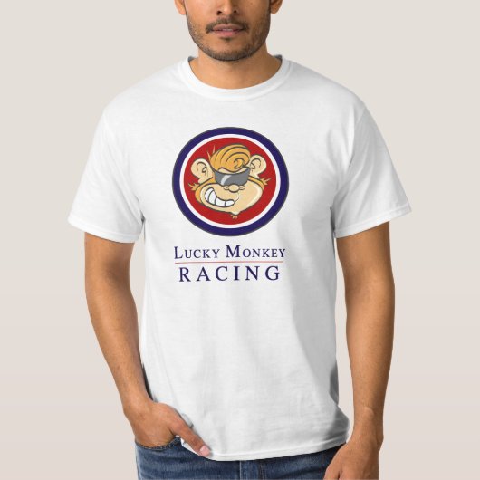 Glückliches Affe-Laufen T-Shirt (Vorderseite)