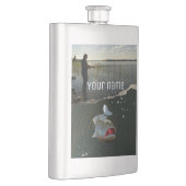 Glückliches Angeln Flachmann (Rechts)