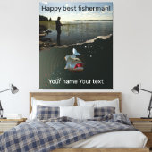 Glückliches Angeln Leinwanddruck (Insitu (Schlafzimmer))