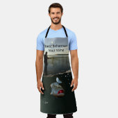 Glückliches Angeln Schürze (Getragen)