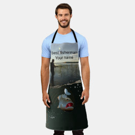 Glückliches Angeln Schürze