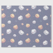 Glückliches Asteroiden-Geschenkpapier Geschenkpapier (Flach)