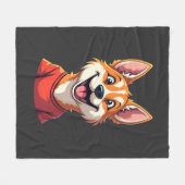 Glückliches Australisches Cattle Dog Tank Top Fleecedecke (Vorderseite (Horizontal))