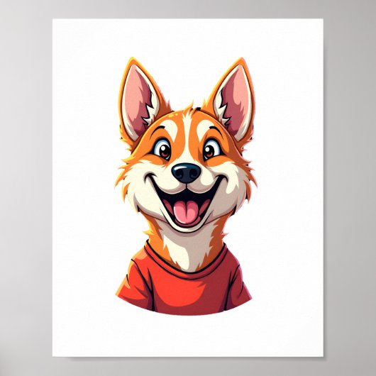 Glückliches australisches Cattle Dog Tank Top Poster (Vorne)