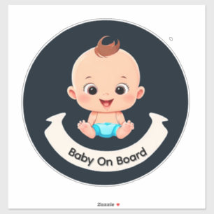 Glückliches Baby an Bord Aufkleber