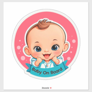 Glückliches Baby an Bord Aufkleber