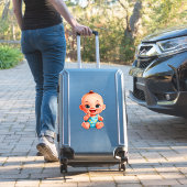 Glückliches Baby Cartoon Aufkleber (Koffer Insitu)