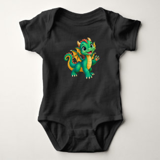 Glückliches Baby-Drache Baby Strampler
