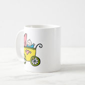 Glückliches Baby Kaffeetasse (Vorderseite Links)