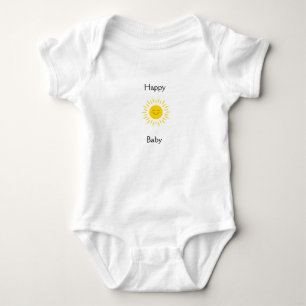 Glückliches Baby Lächelnde Sonne Einteiler