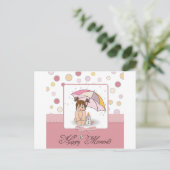 glückliches Baby Postkarte (Stehend Vorderseite)