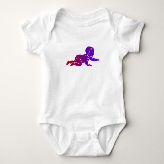glückliches Baby Strampler (Vorderseite)