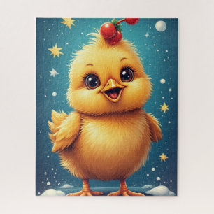 Glückliches Babyküken Puzzle