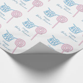 Glückliches Babyparty-Packpapier Geschenkpapier (Ecke)