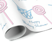 Glückliches Babyparty-Packpapier Geschenkpapier (Rolleneckpunkt)