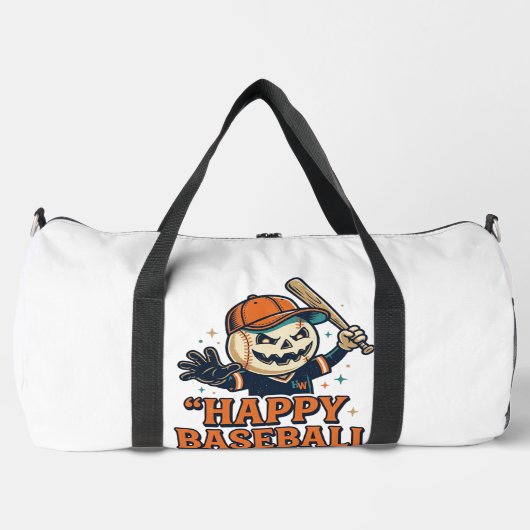 Glückliches Baseball Ween Vintage Halloween Baseba Duffle Bag (Vorderseite)
