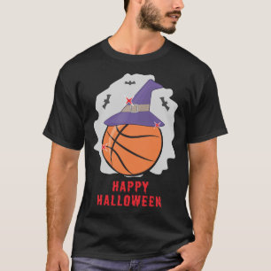 Glückliches Basketball Halloween - Lustig T-Shirt