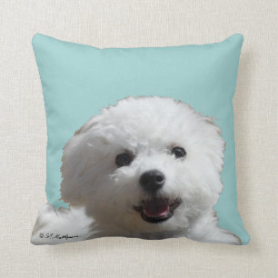Glückliches Bichon Kissen