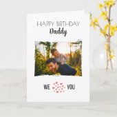 GLÜCKLICHES BIRTHDAY DADDY CARD CUSTOM FOTO & TEXT KARTE (Gelbe Blume)