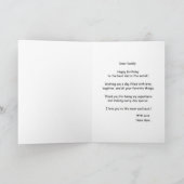 GLÜCKLICHES BIRTHDAY DADDY CARD CUSTOM FOTO & TEXT KARTE (Innenseite)