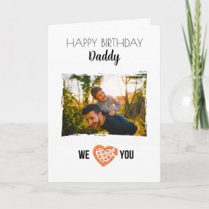 GLÜCKLICHES BIRTHDAY DADDY CARD CUSTOM FOTO & TEXT KARTE
