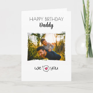 GLÜCKLICHES BIRTHDAY DADDY CARD CUSTOM FOTO & TEXT KARTE