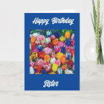 **GLÜCKLICHES BIRTHDAY SISTER** TULIPS GALORE CARD KARTE<br><div class="desc">VIELEN DANK,  DASS SIE VON EINER MEINER ACHT GESCHICHTEN GESCHAFFEN HABEN!!!!</div>