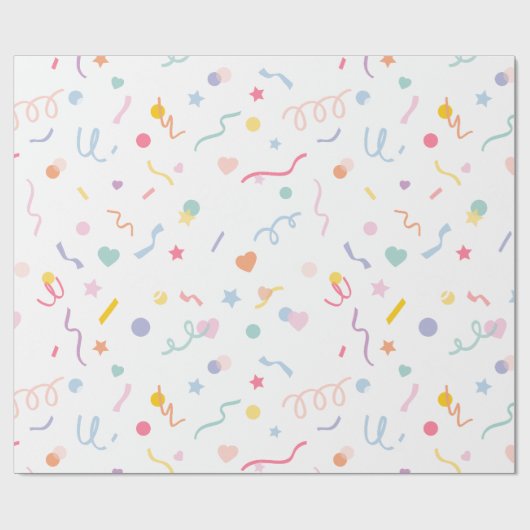 GLÜCKLICHES BIRTHDAY-Wrapping Paper Geschenkpapier (Flach)