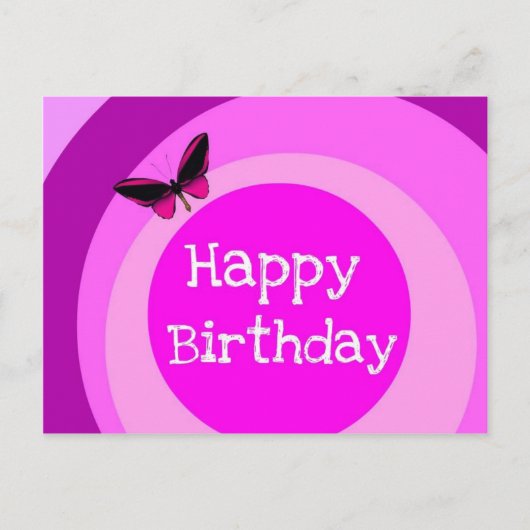 Glückliches Birthdayby Kelassa Postkarte (Vorderseite)