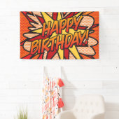 GLÜCKLICHES BIRTHTAGES Comic Pop Banner (Insitu)