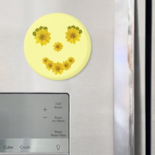 Glückliches Blumenlächeln Magnet